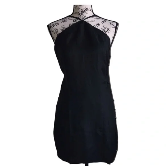 NWT- Revolve, Capulet black linen blend dress. Size XS - Picture 3 of 8